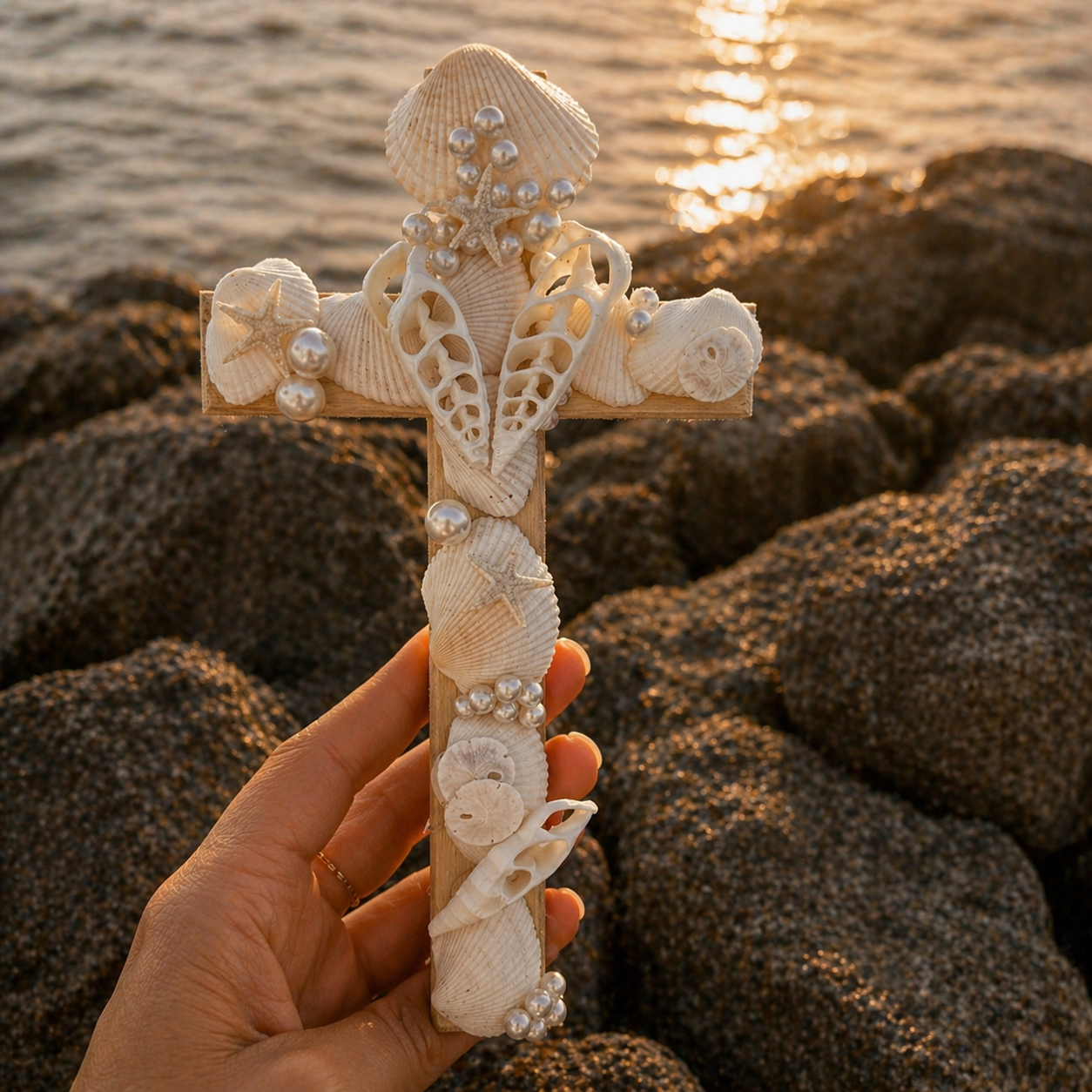 Lori Seashell Cross 1