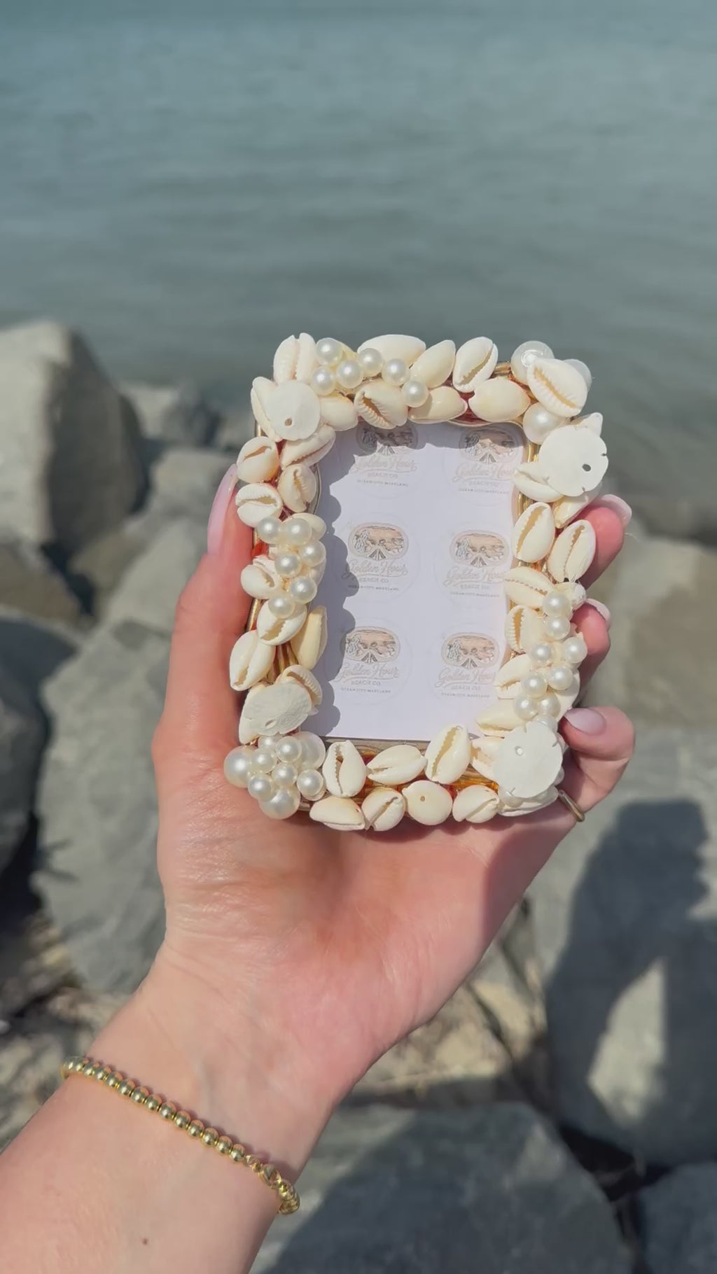 Puka Shell Magnetic Picture Frame